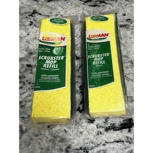 Libman Scrubster Mop Refill Extra Absorbent Cellulose Sponge #00105 New Set Of 2